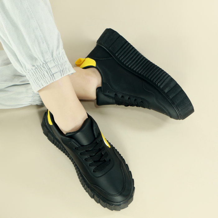 Pantofi sport MU-16negru/galben [9]