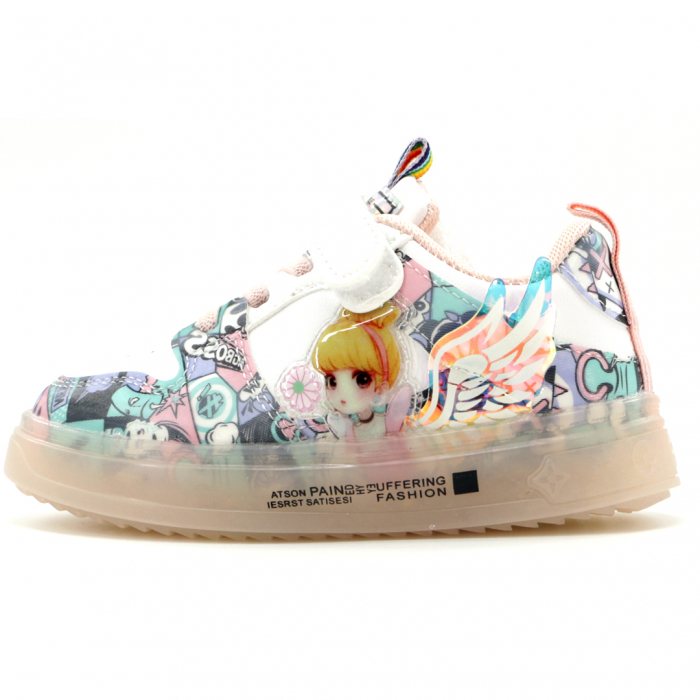 Pantofi sport Z-132alb/roz [2]