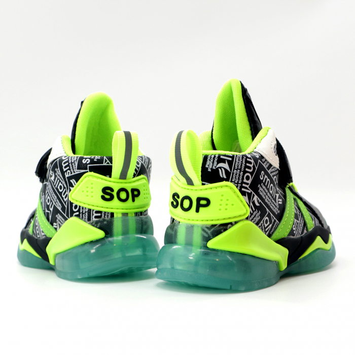 Pantofi sport Z-99negru/verde [3]