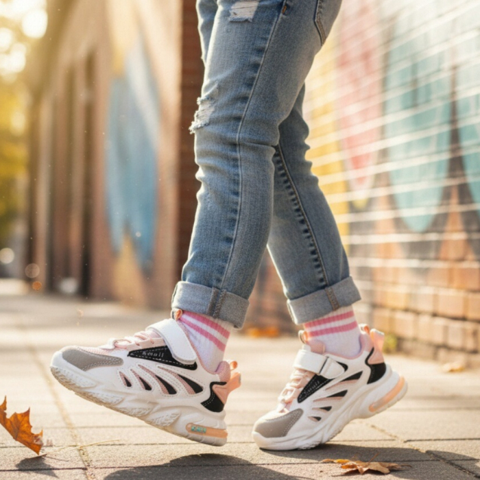 Pantofi sport ZG061alb/roz [2]