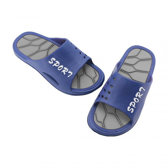 Papuci B60gri/bleumarin [3]