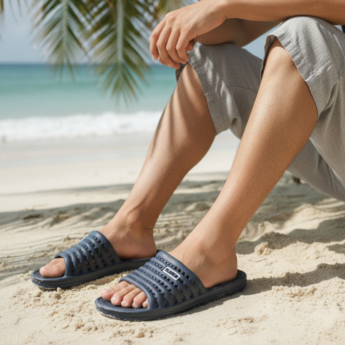 Papuci B93albastru [4]