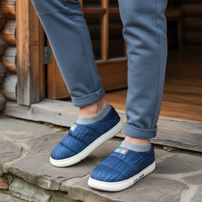 Papuci captusiti din bumbac 43079B-58albastru [1]