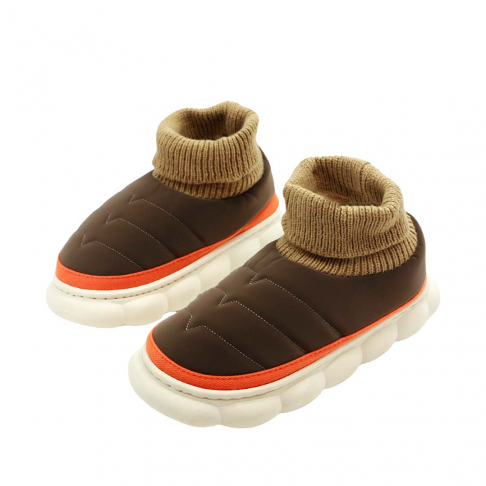 Papuci captusiti din bumbac 43079B-54maro [7]