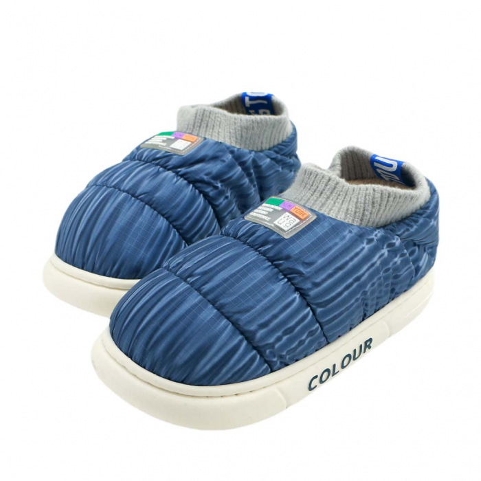 Papuci captusiti din bumbac 43079B-58albastru [3]