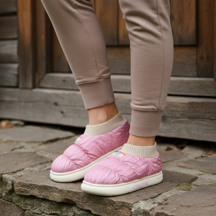 Papuci captusiti din bumbac 43079D-58roz [1]