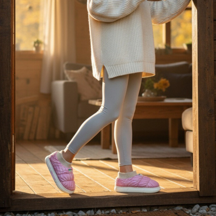 Papuci captusiti din bumbac 43079D-58roz [6]