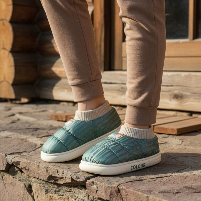 Papuci captusiti din bumbac 43079D-58verde [3]