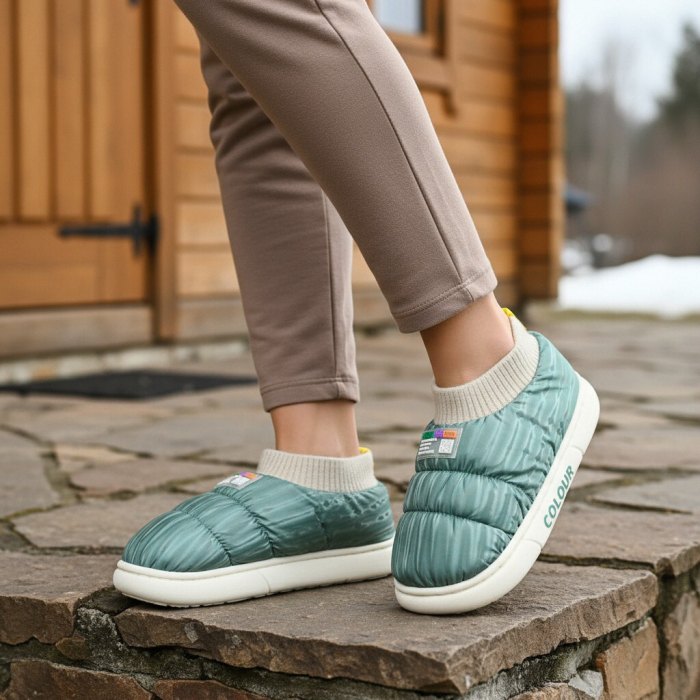 Papuci captusiti din bumbac 43079D-58verde [1]