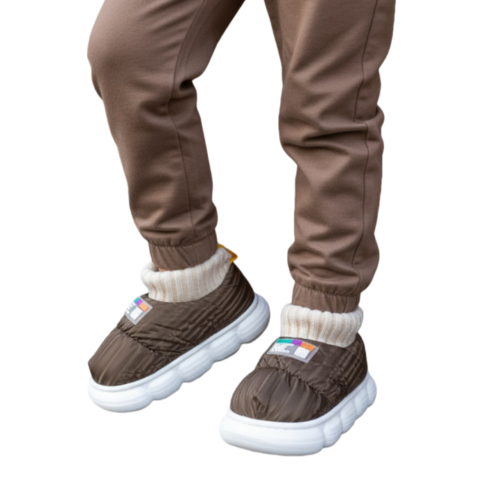 Papuci captusiti din bumbac 43079D-85maro [2]