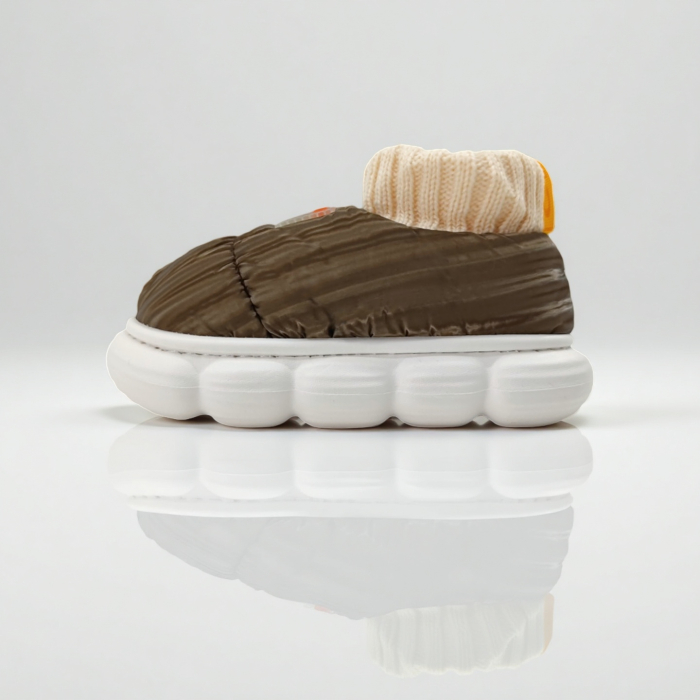 Papuci captusiti din bumbac 43079D-85maro [3]