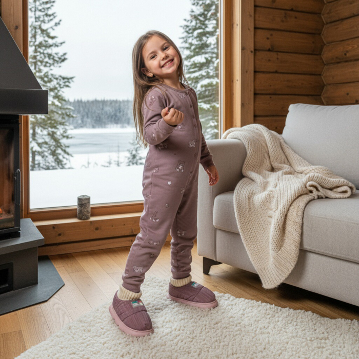 Papuci captusiti din bumbac 43079D-85mov [10]