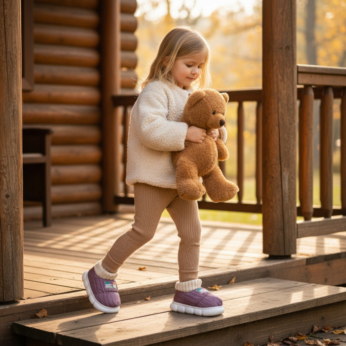 Papuci captusiti din bumbac 43079D-85mov [4]