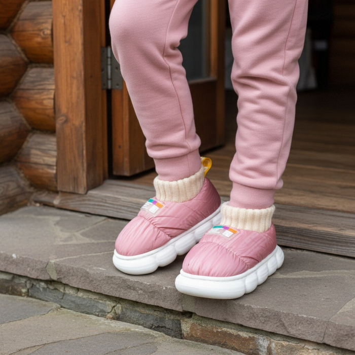 Papuci captusiti din bumbac 43079D-85roz [4]