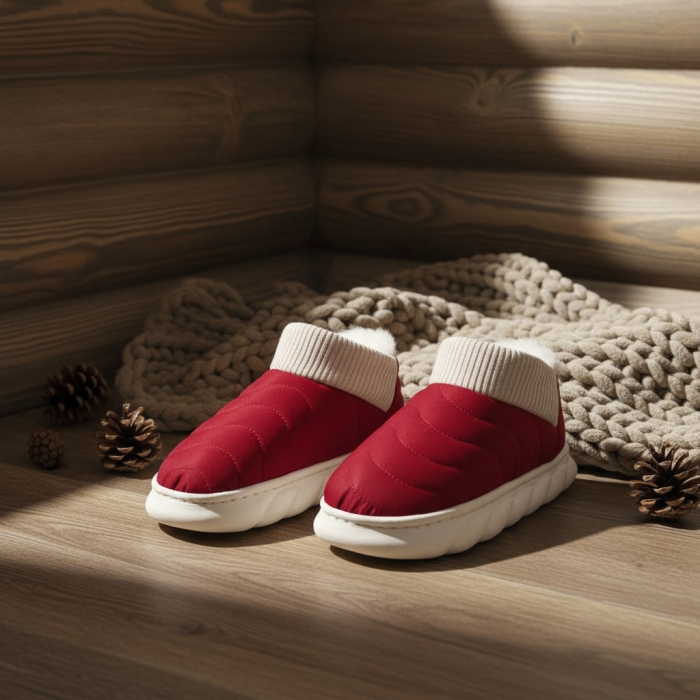 Papuci captusiti din bumbac H53visiniu [7]