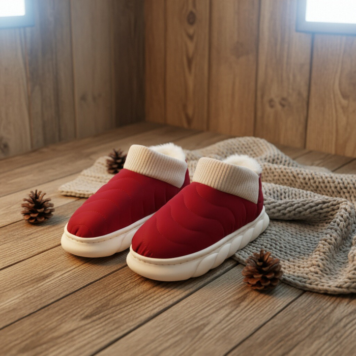 Papuci captusiti din bumbac H53visiniu [8]