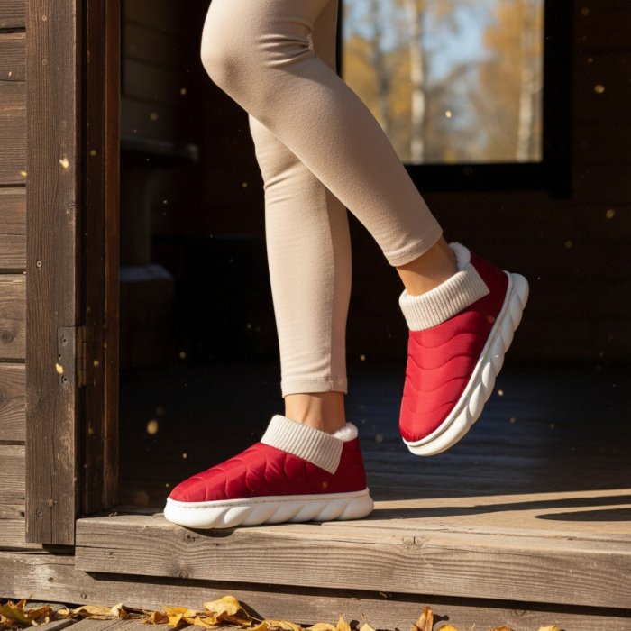 Papuci captusiti din bumbac H53visiniu [11]