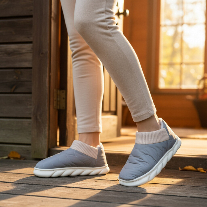 Papuci captusiti din bumbac H53gri [5]