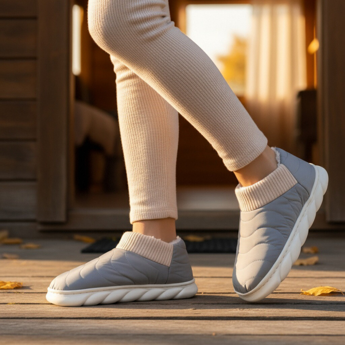 Papuci captusiti din bumbac H53gri [1]