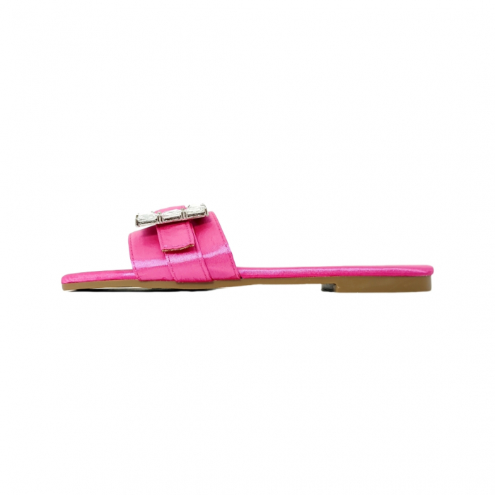 Papuci cu aplicatii cristale decorative F25fucsia [2]