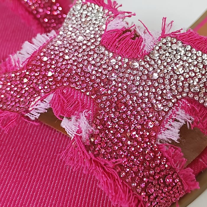 Papuci cu aplicatii decorative X24-1166fucsia [5]