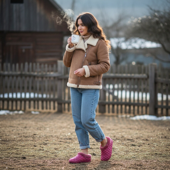 Papuci cu blanita A58Mroz [3]