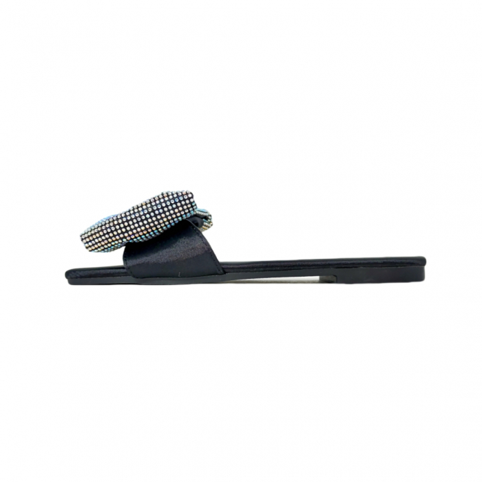 Papuci cu funda decorativa F21negru [2]