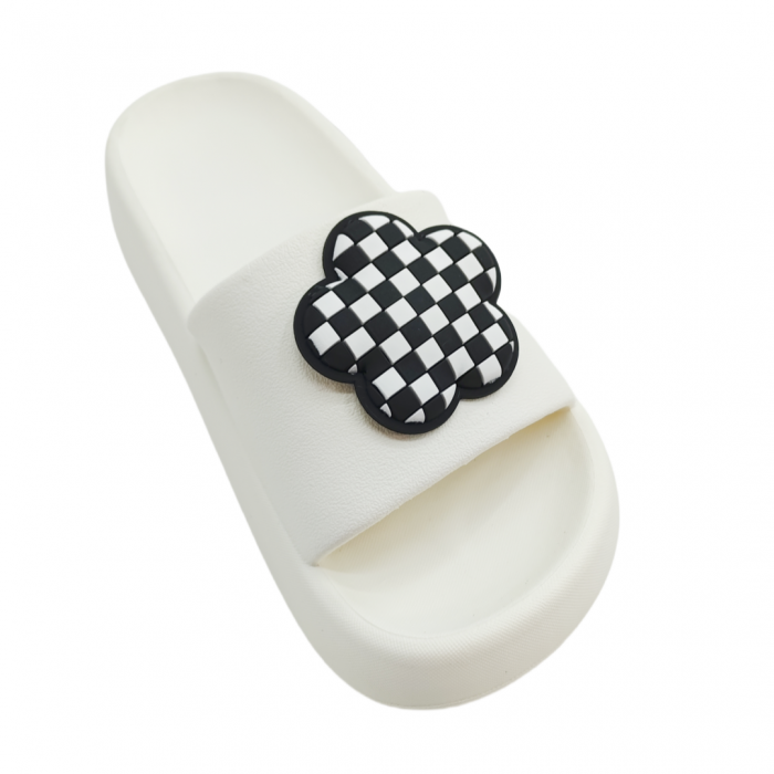Papuci cu platforma H661alb [4]