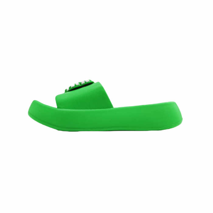 Papuci cu platforma H661verde [2]