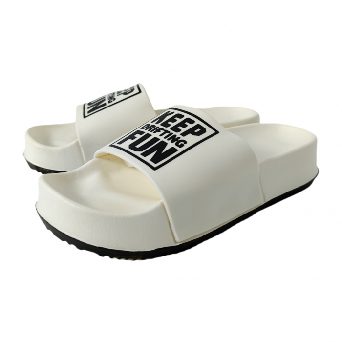 Papuci cu platforma H690alb [7]