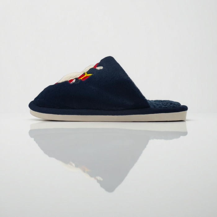 Papuci de casa cu motive Craciun L690bleumarin [3]