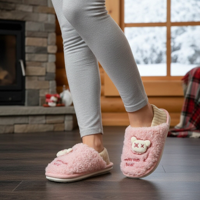 Papuci de casa imblaniti 43079D-77roz deschis [3]