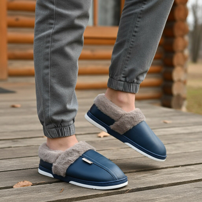 Papuci de casa imblaniti D310bleumarin [6]