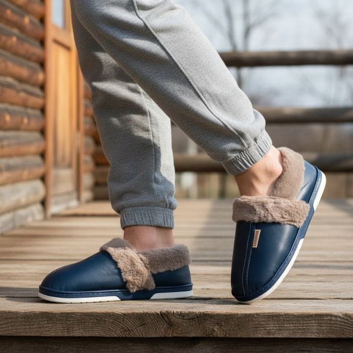 Papuci de casa imblaniti D310bleumarin [7]