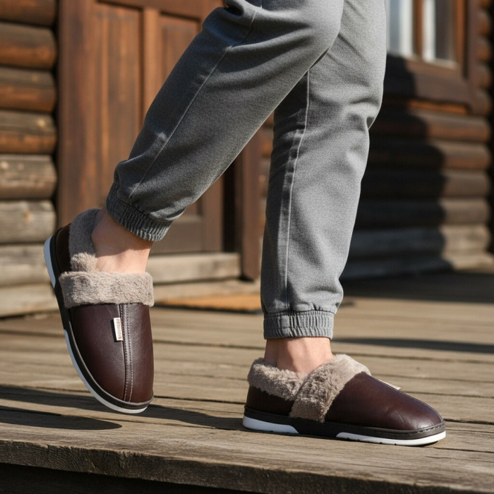 Papuci de casa imblaniti D310maro [1]