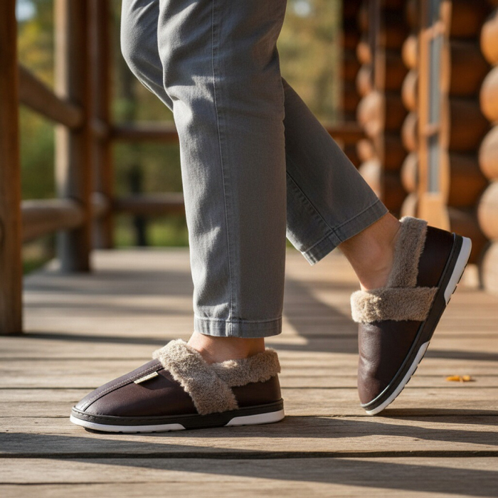 Papuci de casa imblaniti D310maro [11]