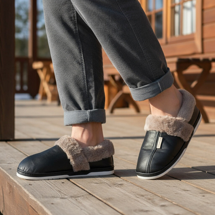 Papuci de casa imblaniti D310negru [1]