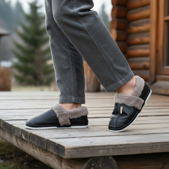 Papuci de casa imblaniti D310negru [8]