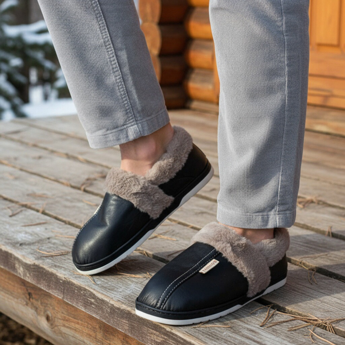 Papuci de casa imblaniti D310negru [7]