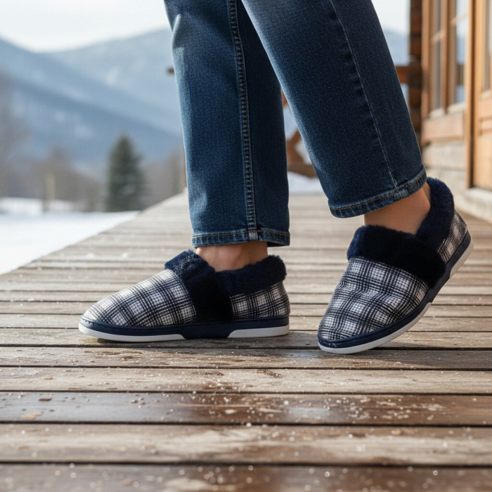 Papuci de casa imblaniti D311bleumarin [5]