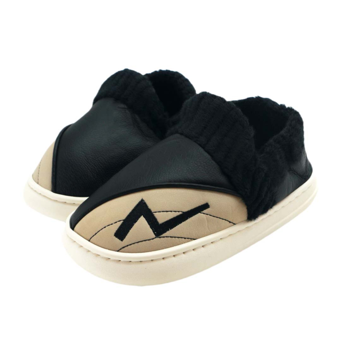 Papuci de casa imblaniti D327negru [10]