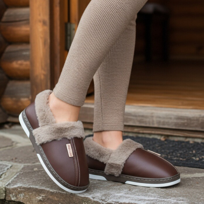 Papuci de casa imblaniti L603maro [1]