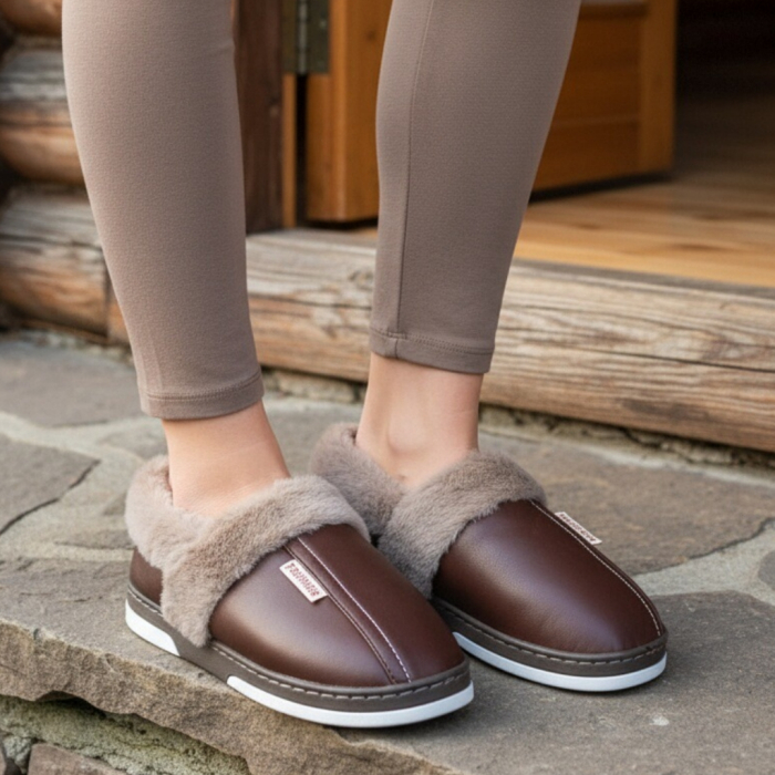 Papuci de casa imblaniti L603maro [2]