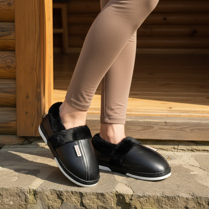 Papuci de casa imblaniti L603negru [6]