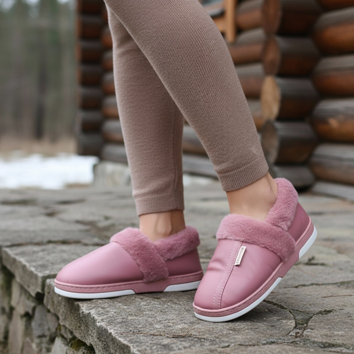 Papuci de casa imblaniti L603roz [2]