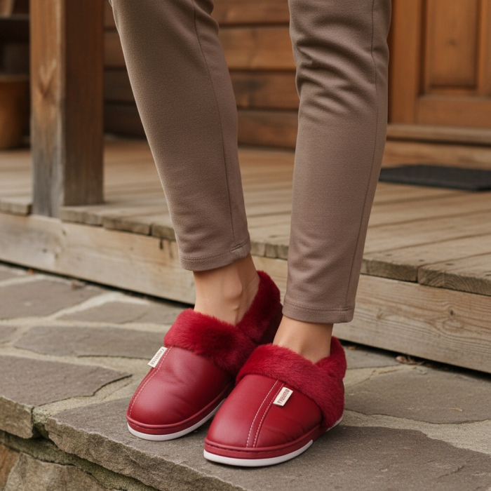 Papuci de casa imblaniti L603visiniu [2]