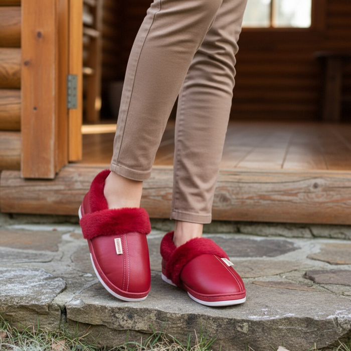 Papuci de casa imblaniti L603visiniu [4]