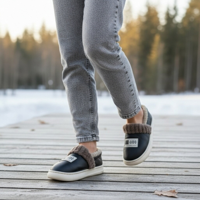 Papuci de casa imblaniti L611gri [7]