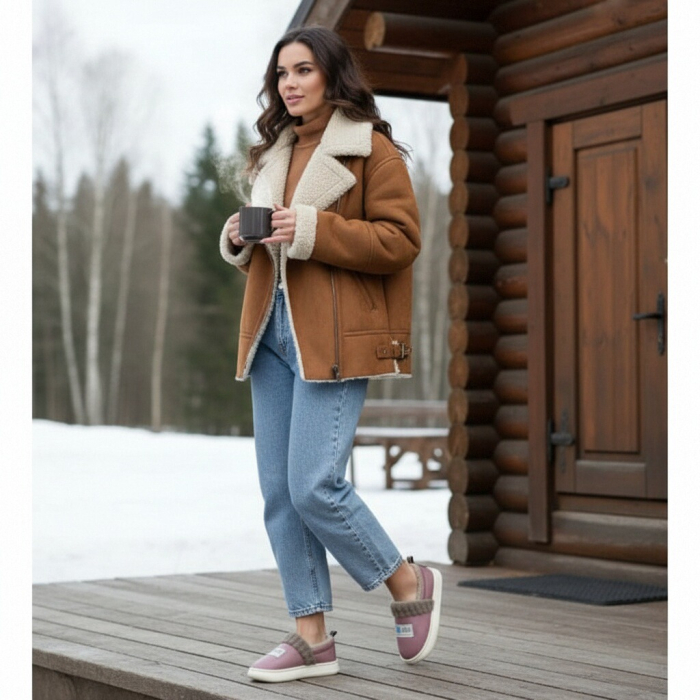 Papuci de casa imblaniti L611mov [4]