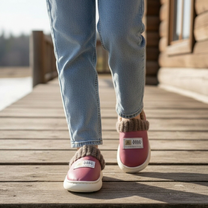 Papuci de casa imblaniti L611roz [8]